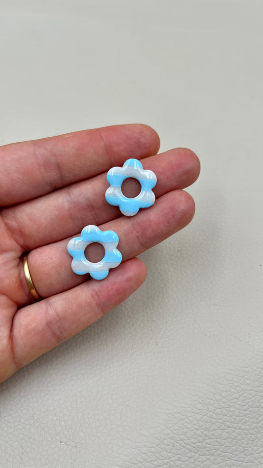 Pampilles rayées bleues S