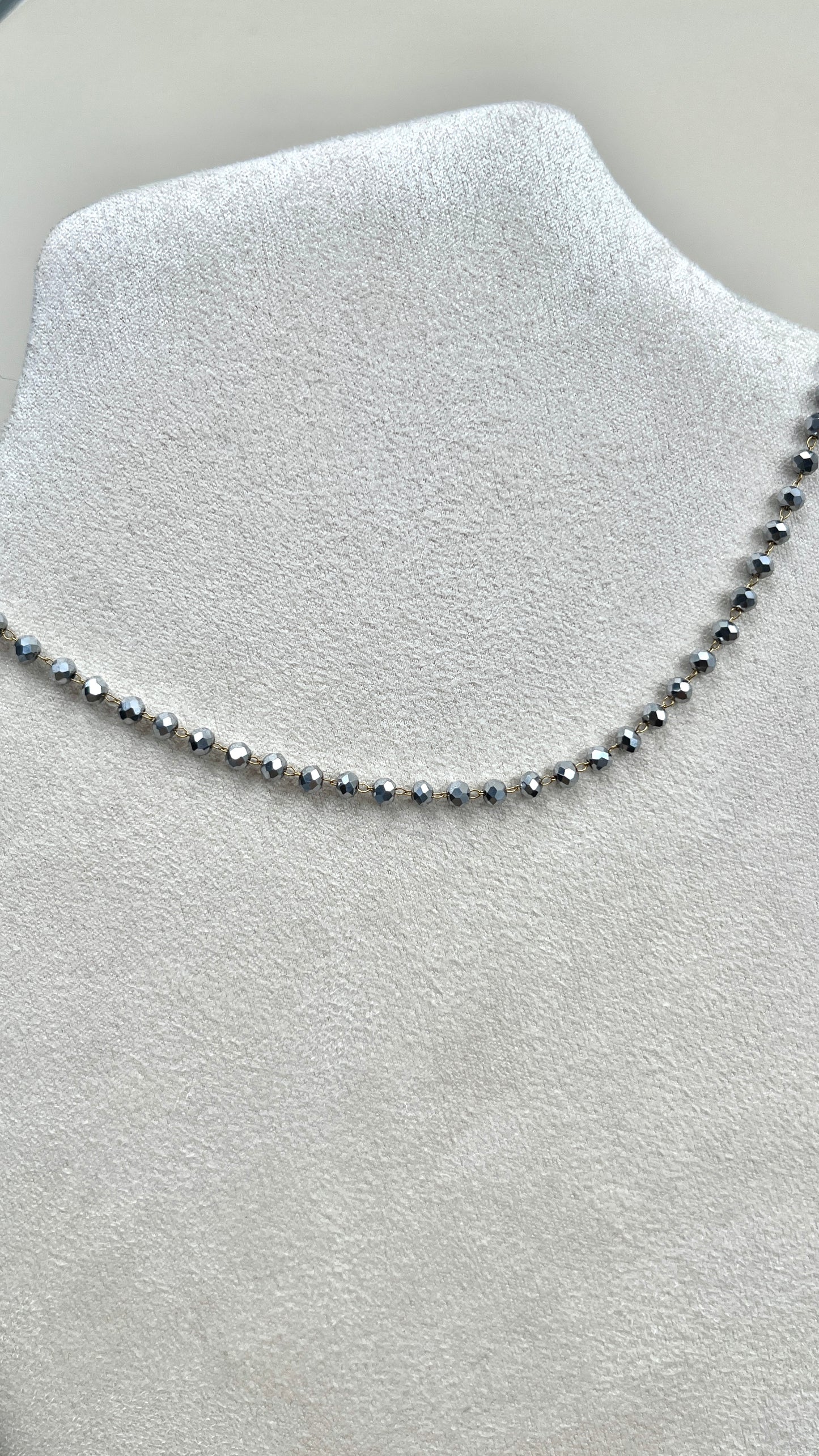 Chaîne perlée interchangeable chrome