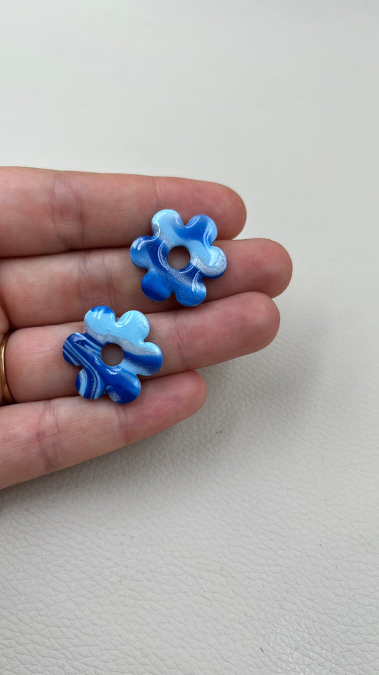 Pampilles marbrées bleues L