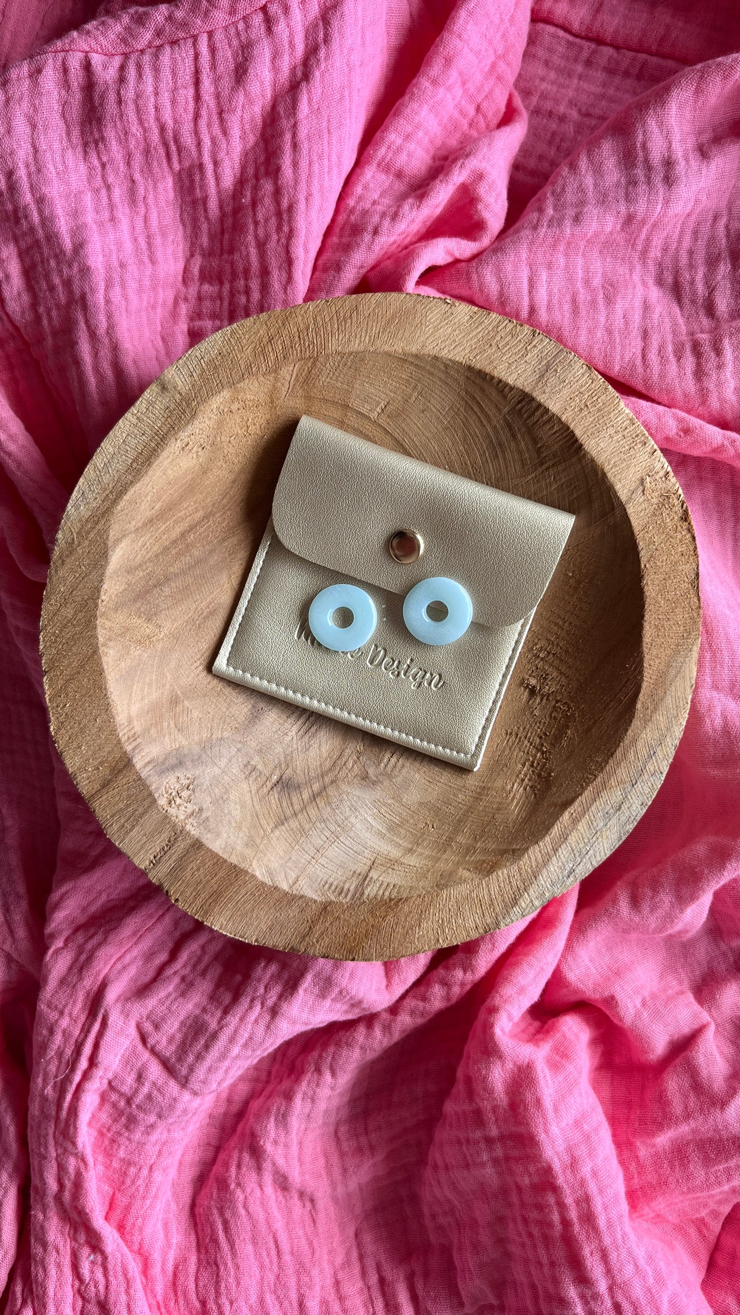 Pampilles rondes bleues