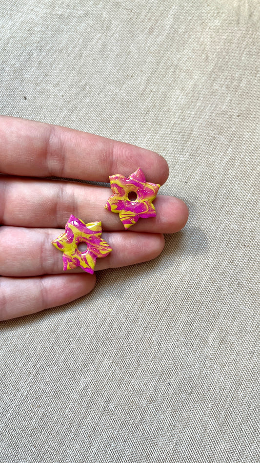 Pampilles narcisse rose/vert