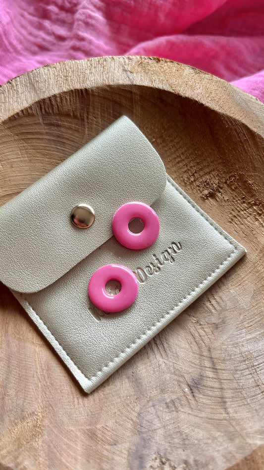 Pampilles rondes roses