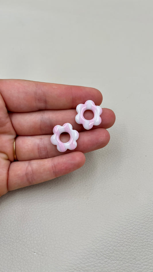 Pampilles rayées roses S