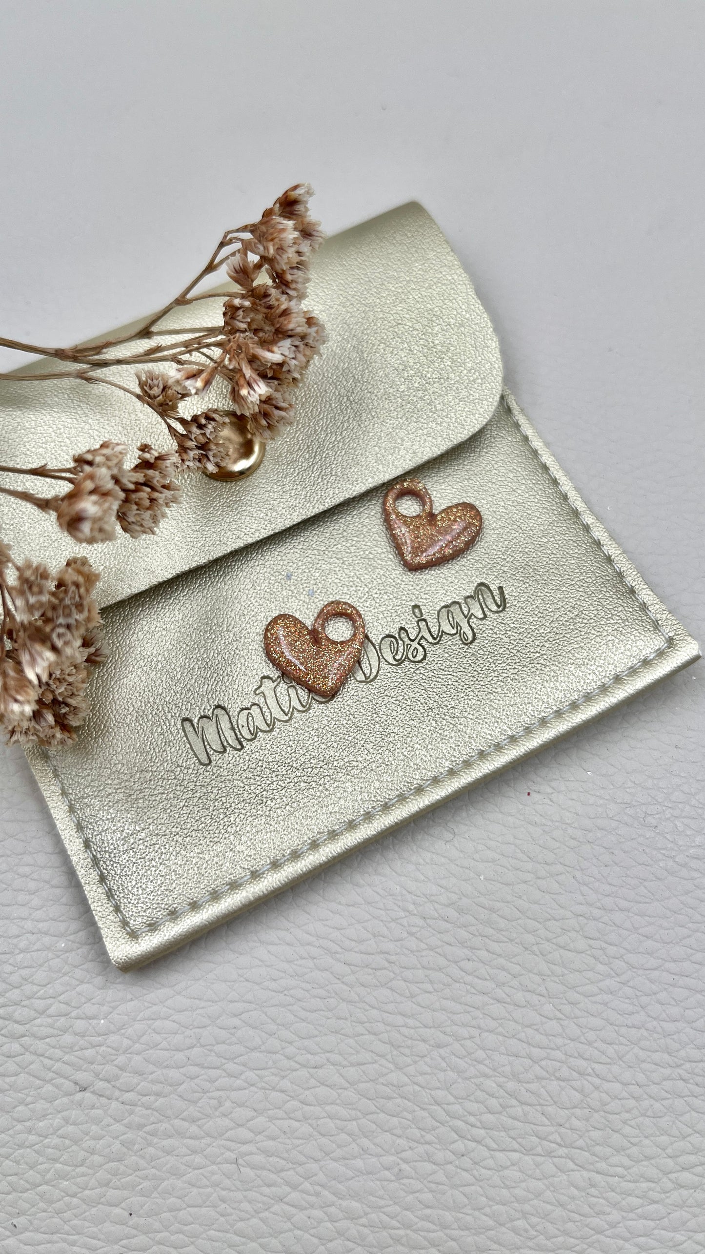 Pampilles cœur doré