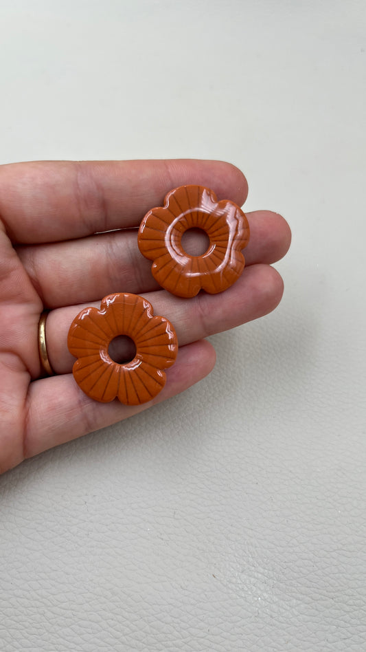 Pampilles fleurs XL terracotta