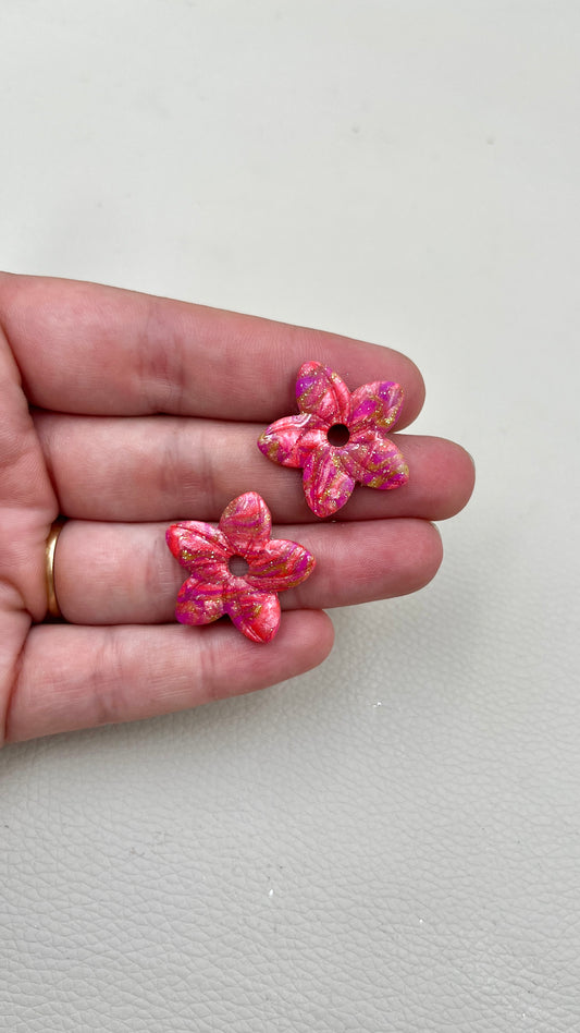 Pampilles monoi marbrées roses