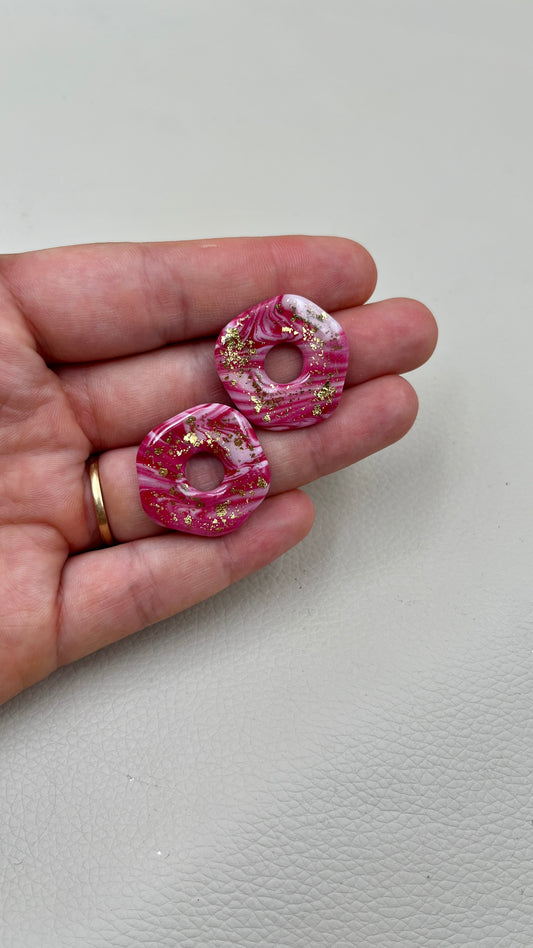 Pampilles asymétriques marbrées