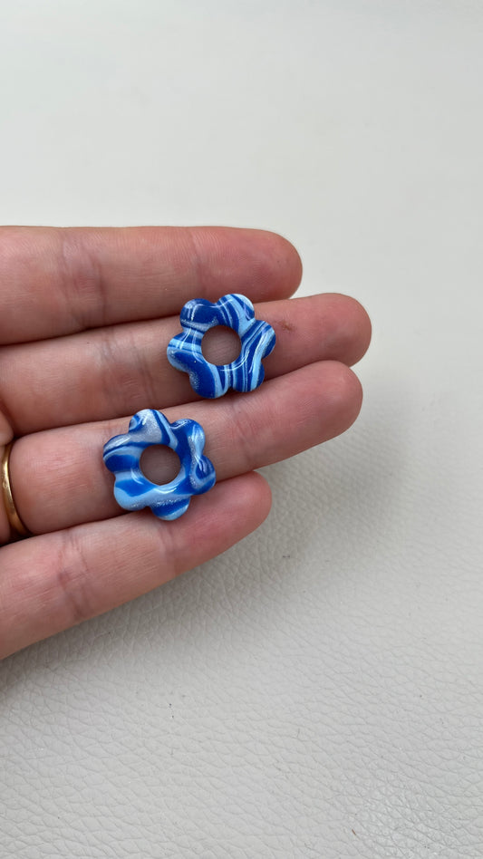 Pampilles marbrées bleues S