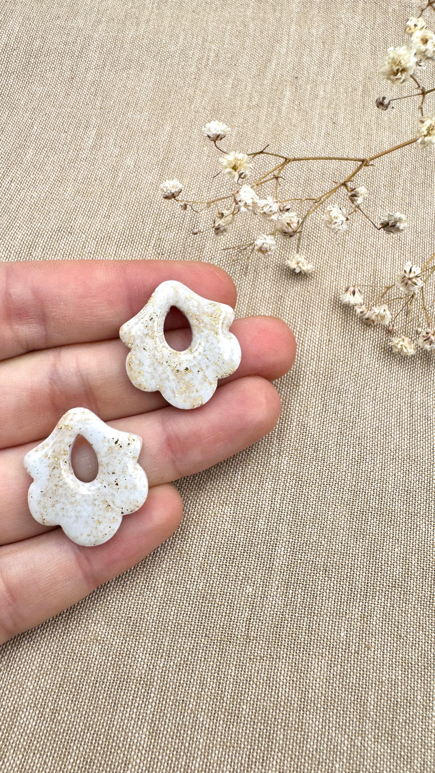 Pampilles Emy blanc/or