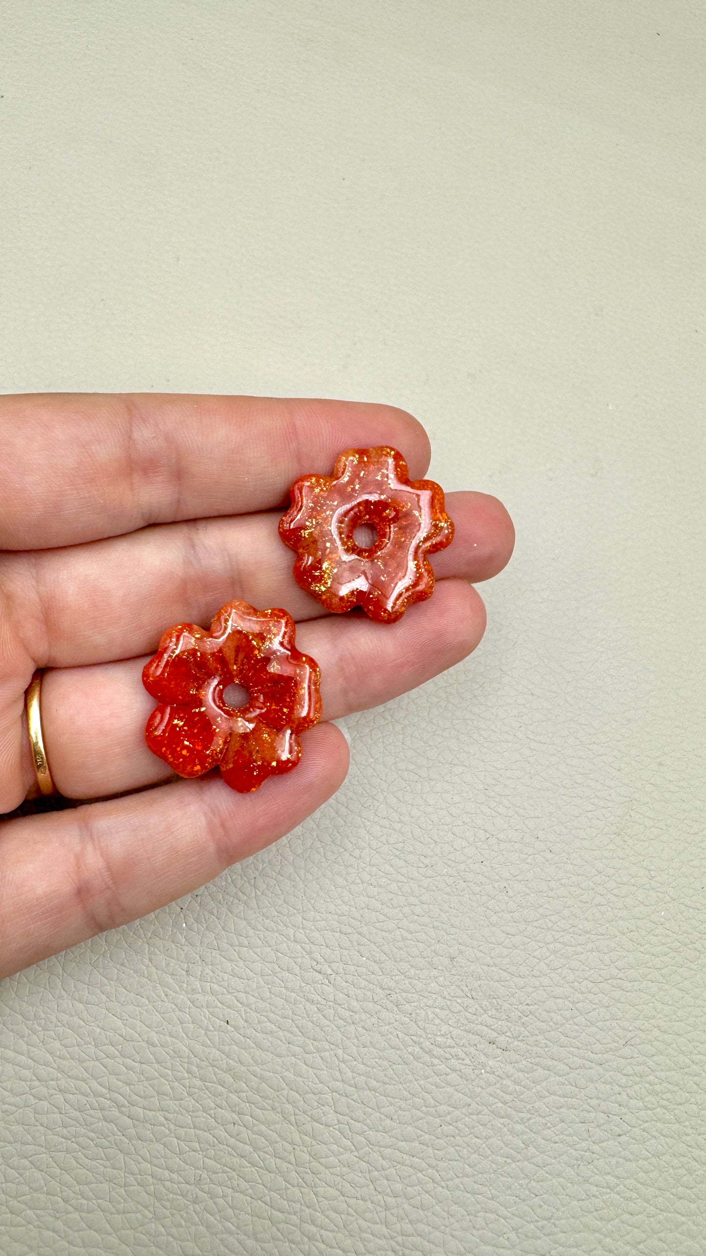 Pampilles Sakura rouge orangé