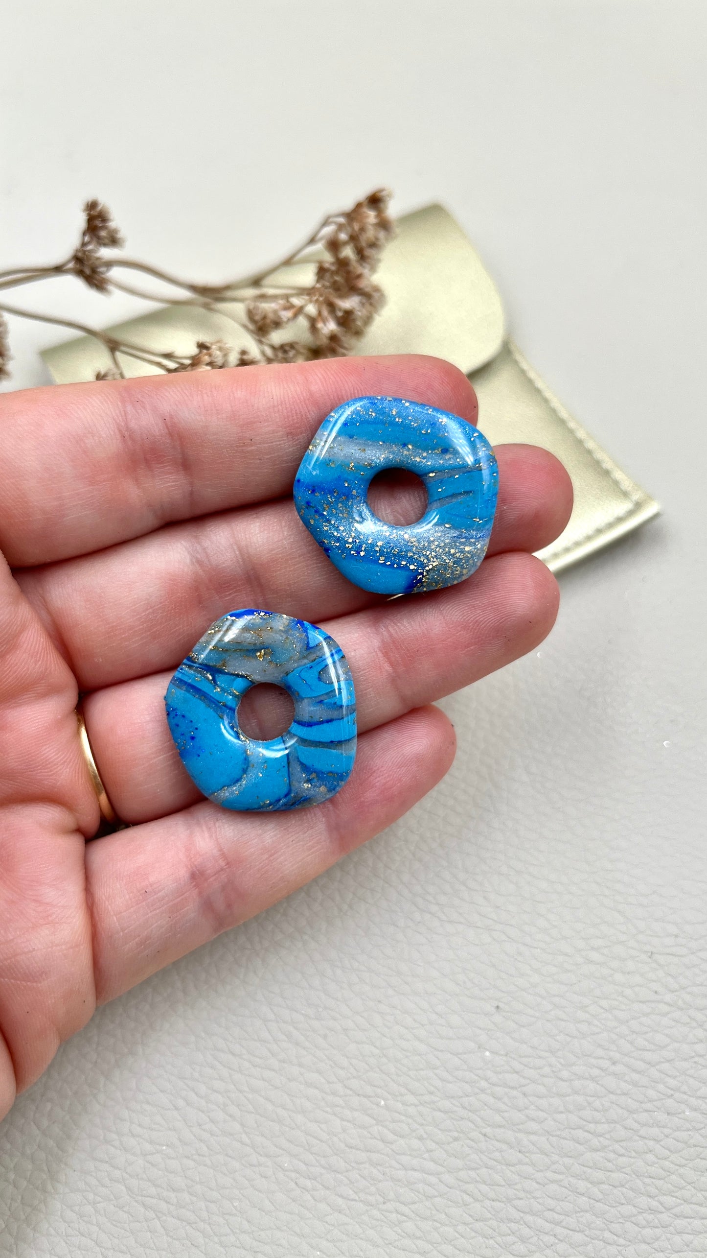 Pampilles asymétriques bleu