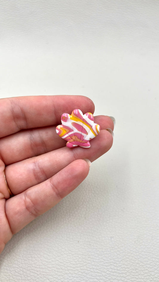 Clips Coquillage rose