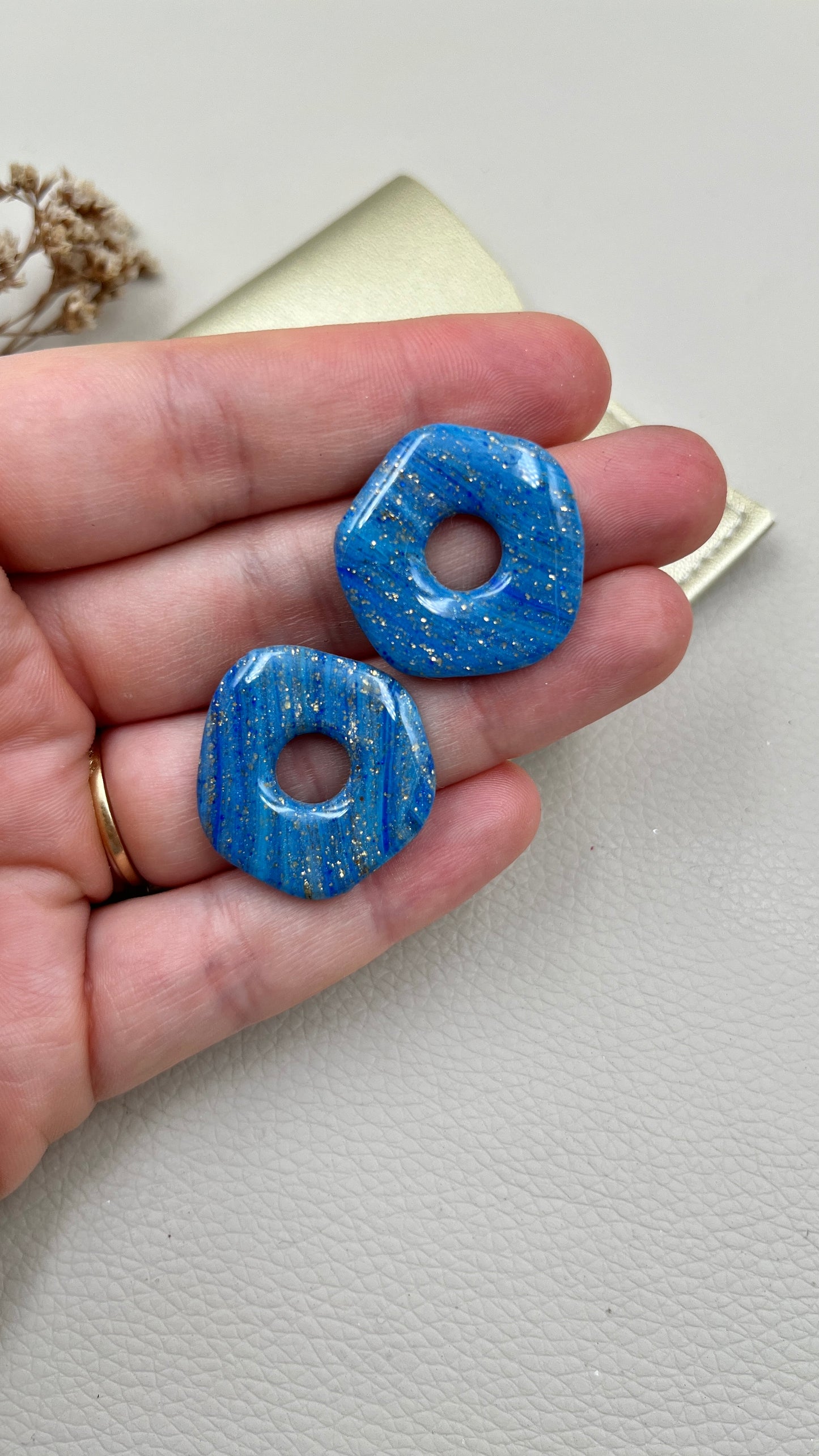 Pampilles asymétriques bleu