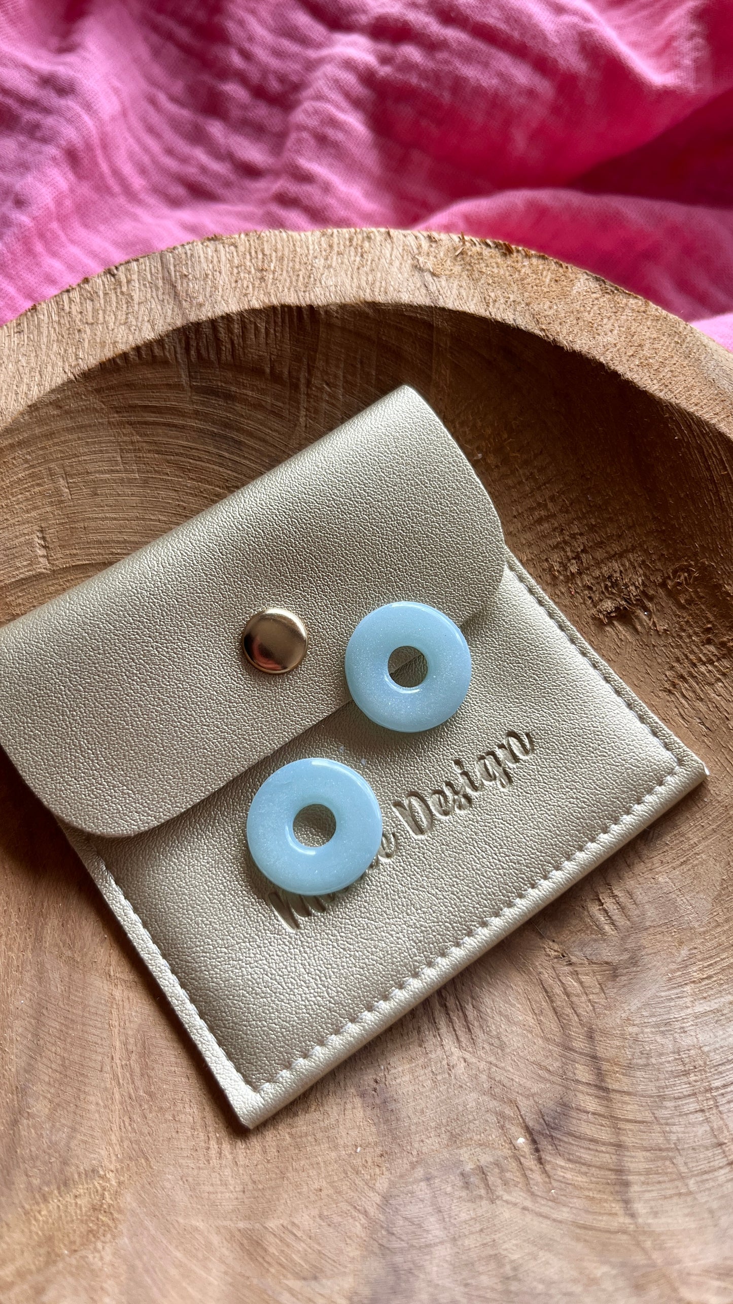 Pampilles rondes bleues