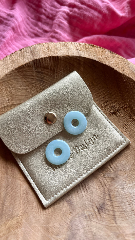 Pampilles rondes bleues