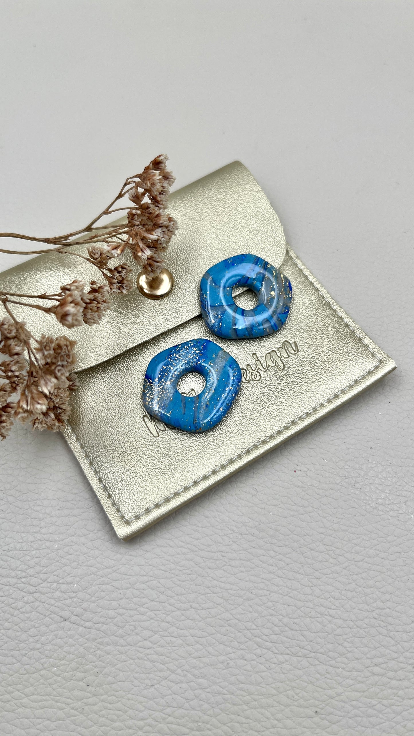 Pampilles asymétriques bleu