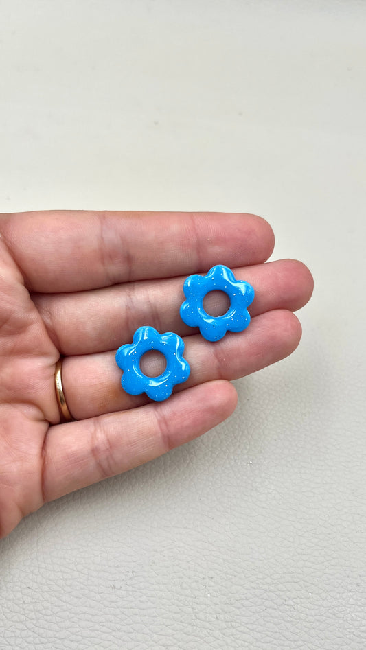 Pampilles S bleues ciel/paillettes