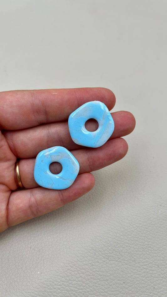 Pampilles asymétriques turquoise