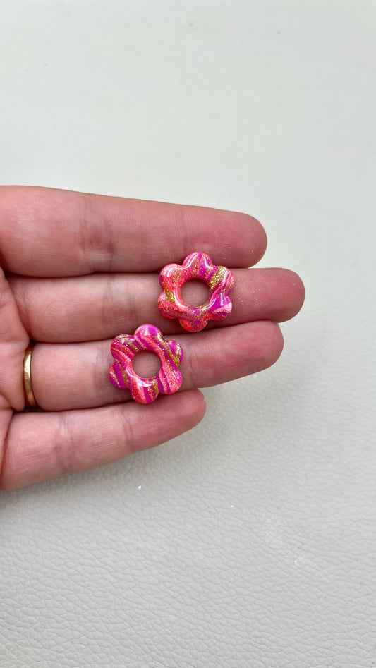 Pampilles S marbrées roses