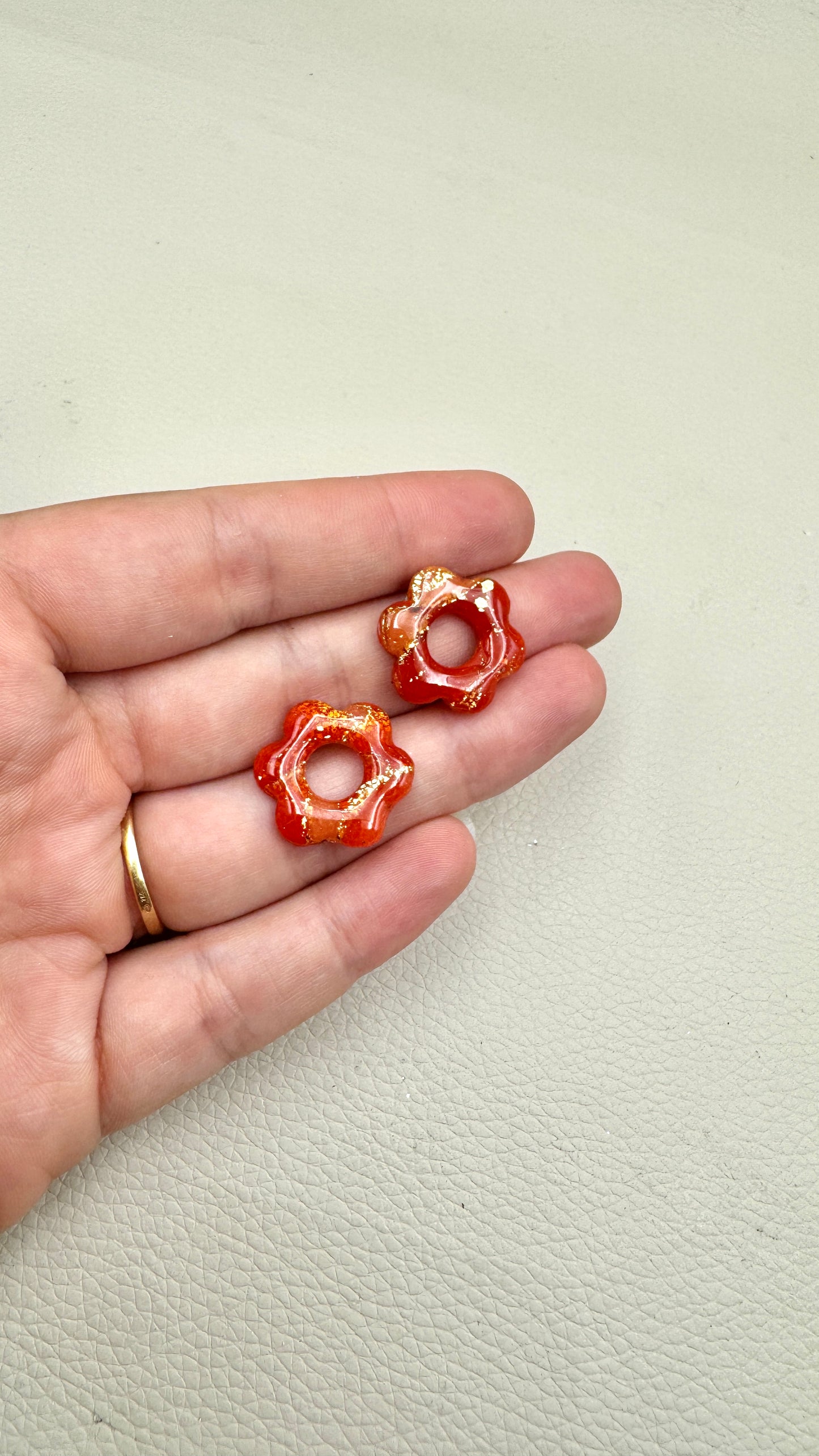 Pampilles S rouges orangés