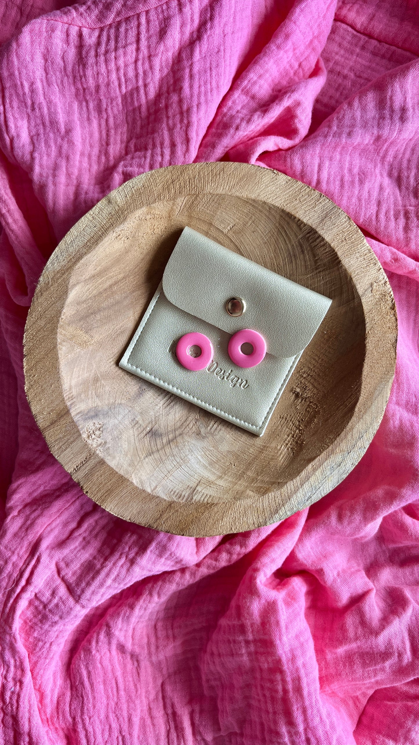 Pampilles rondes roses