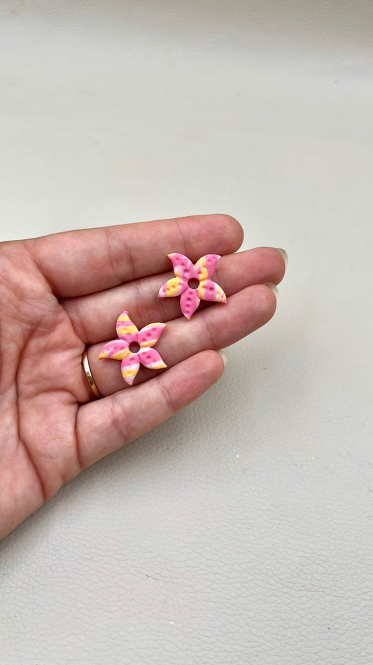 Pampilles étoile roses