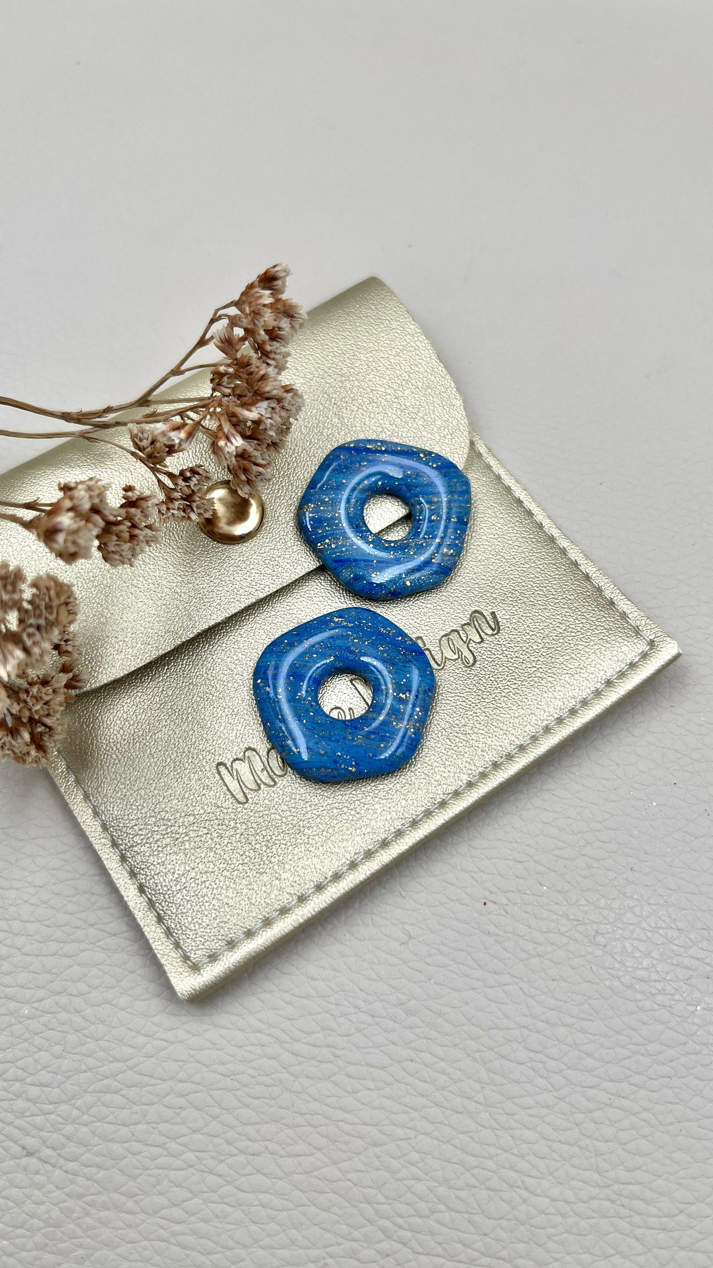 Pampilles asymétriques bleu