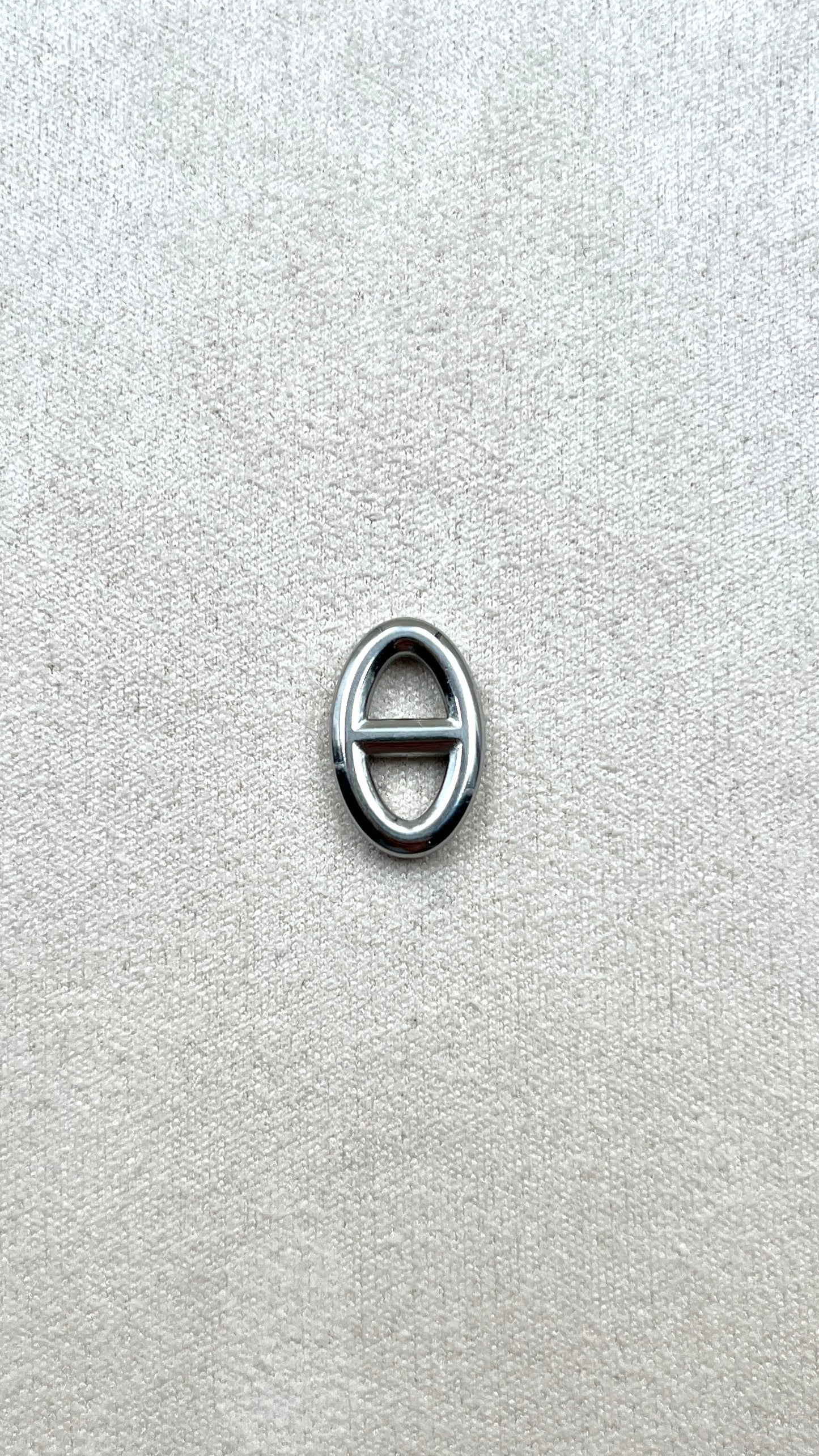 Charm grain de café argent