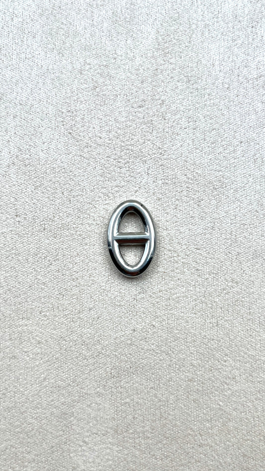 Charm grain de café argent