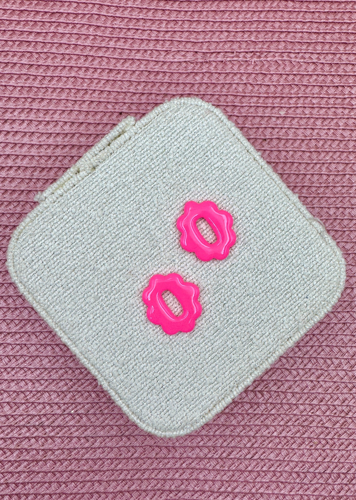 Pampilles constance rose fluo