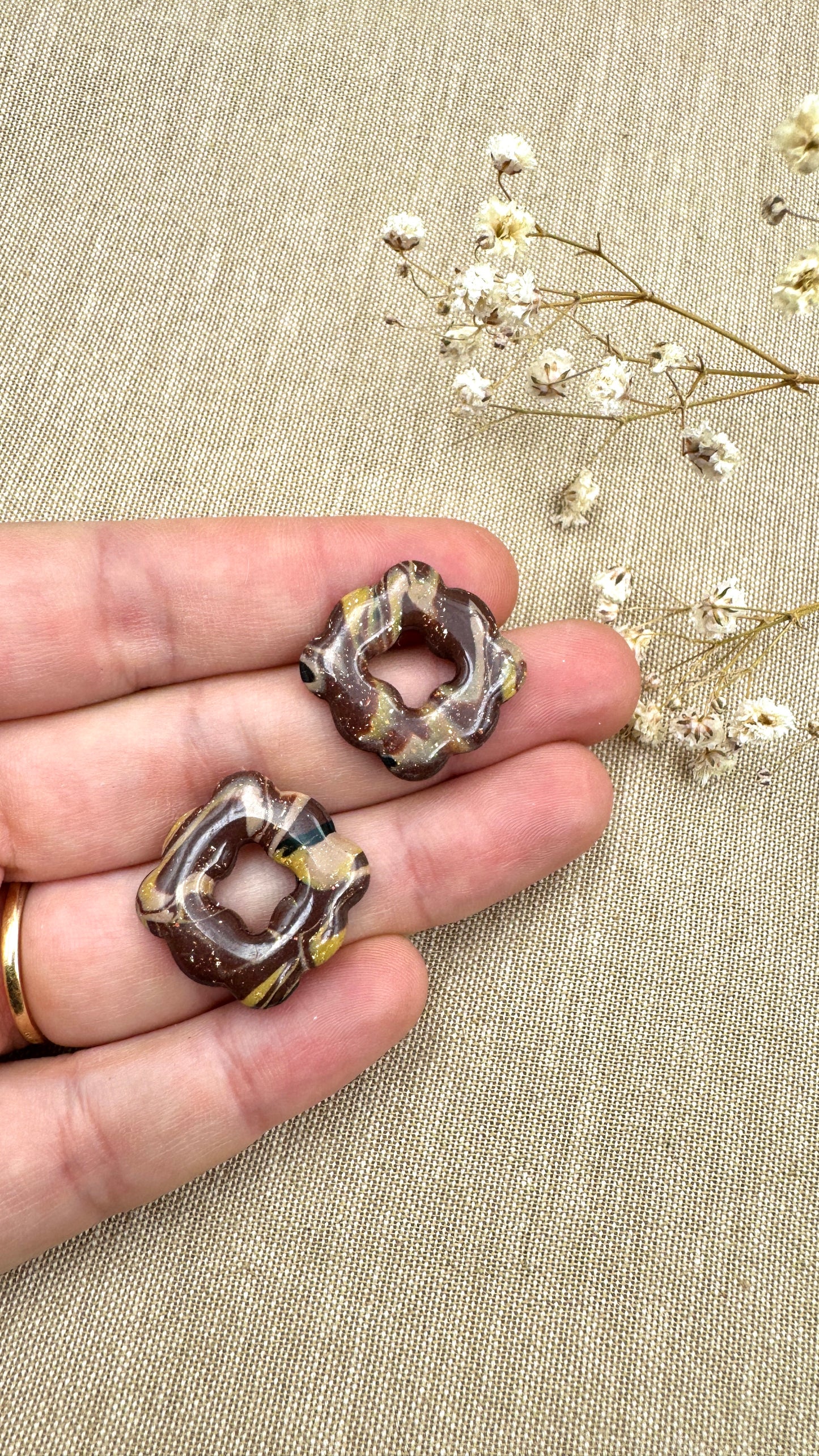 Pampilles Lola marron/or