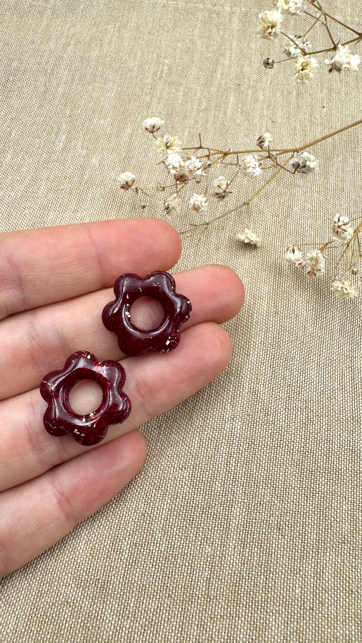 Pampilles S bordeaux/or