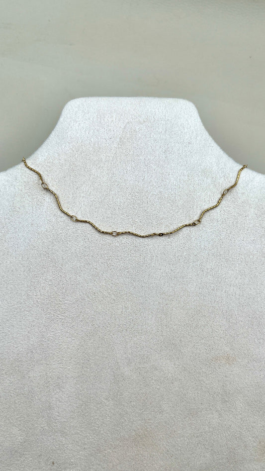 Chaîne serpentine martelée