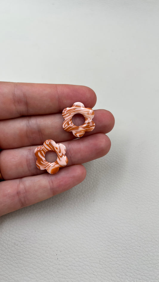 Pampilles marbrées terracotta S