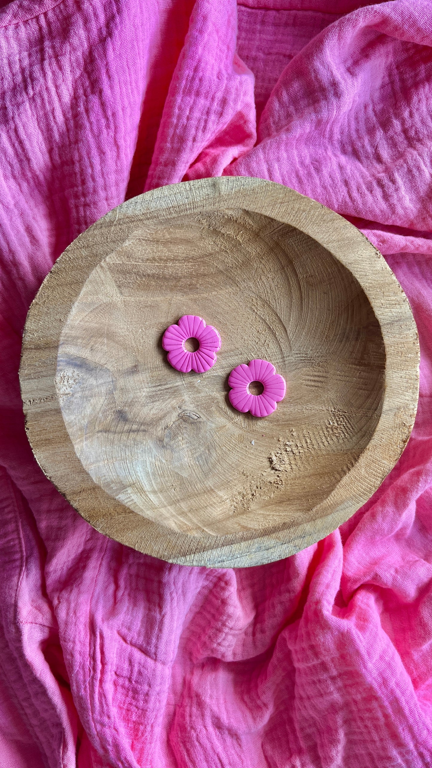 Pampilles fleurs XL roses