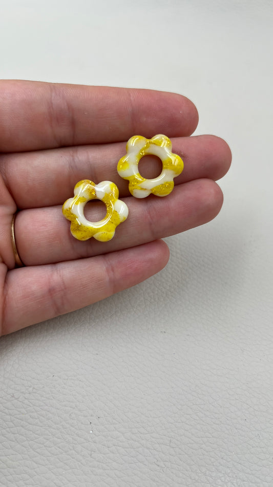 Pampilles marbrées jaunes S