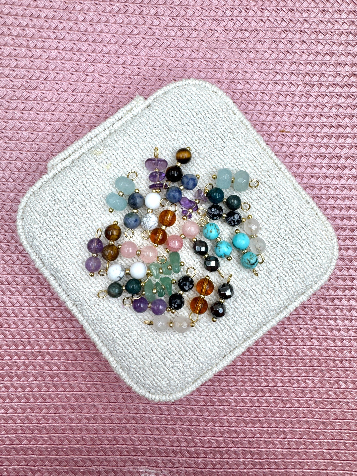 Pendentif interchangeables en pierre naturelle