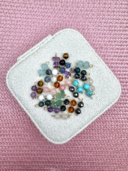 Pendentif interchangeables en pierre naturelle