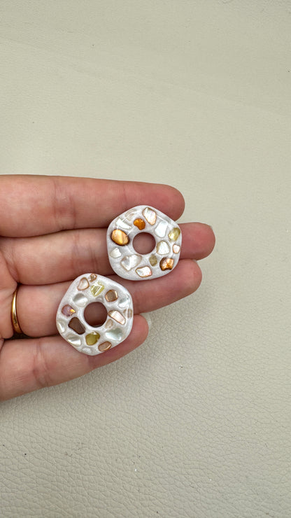 Pampilles asymétriques nacre