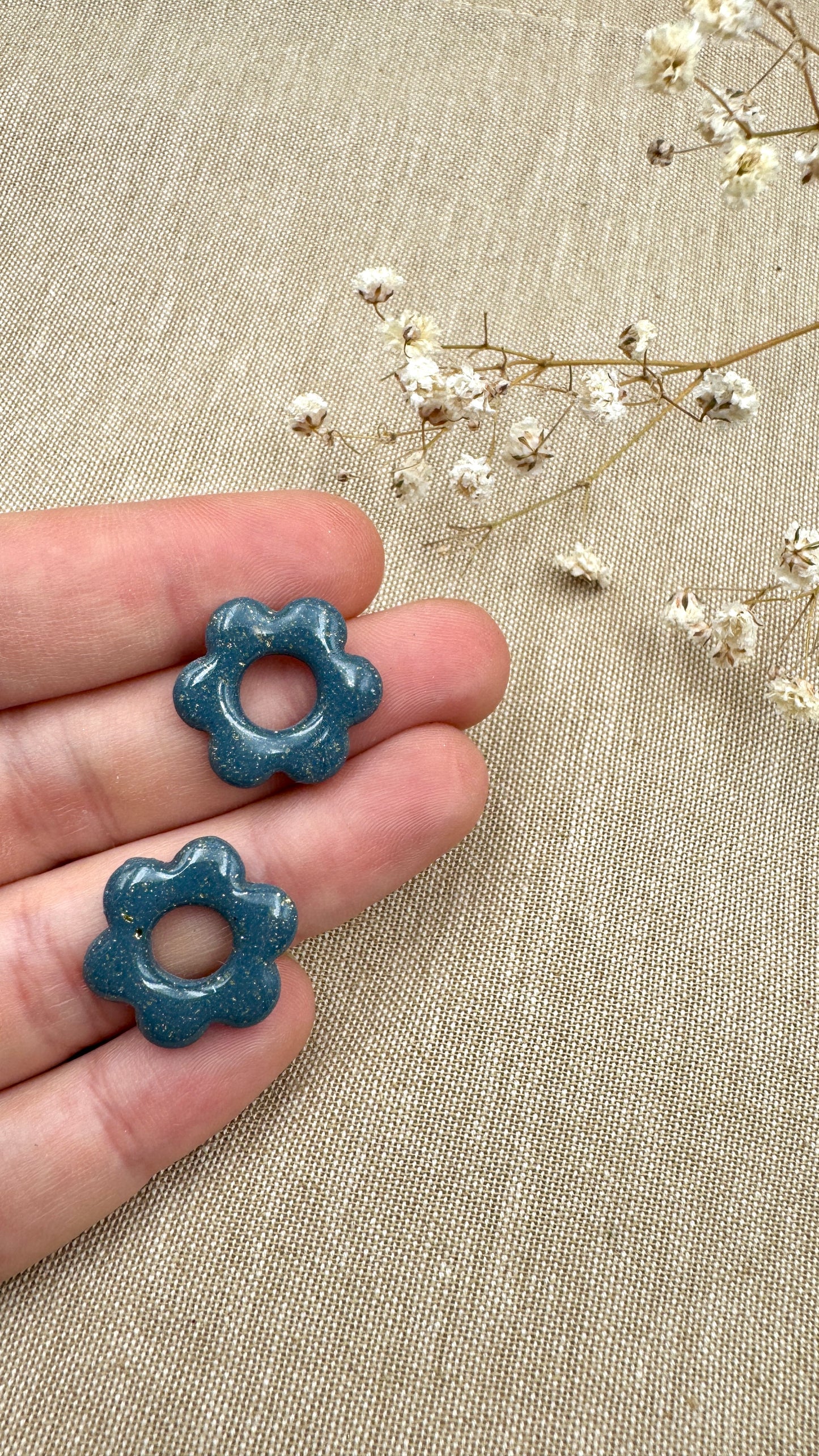 Pampilles S bleu pétrole