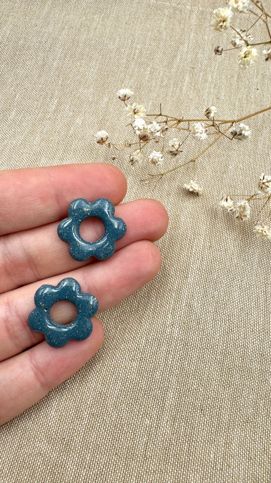 Pampilles S bleu pétrole