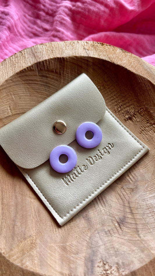 Pampilles rondes violettes