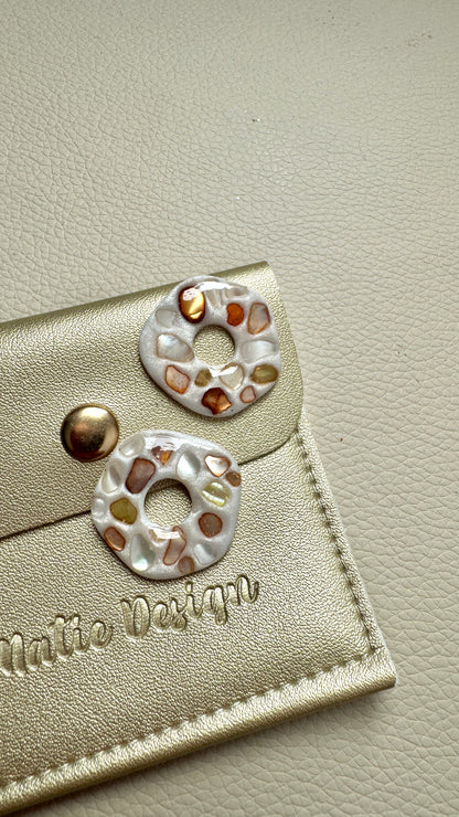 Pampilles asymétriques nacre