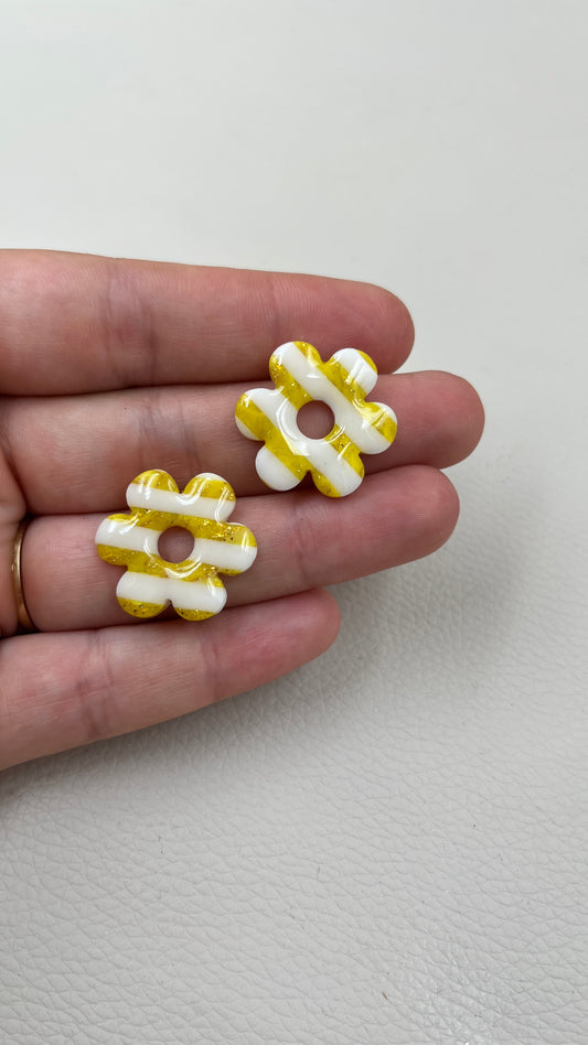 Pampilles rayees jaunes L