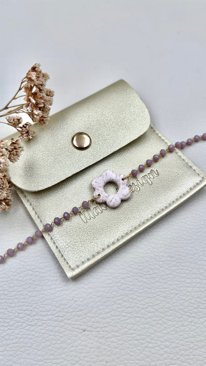 Bracelet Lola beige/violet