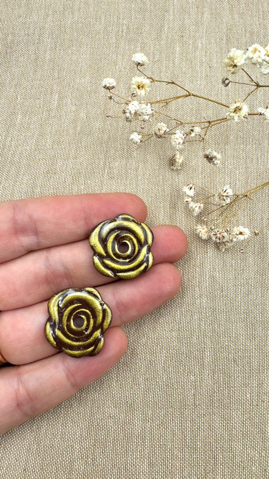 Pampilles Rose marron/or