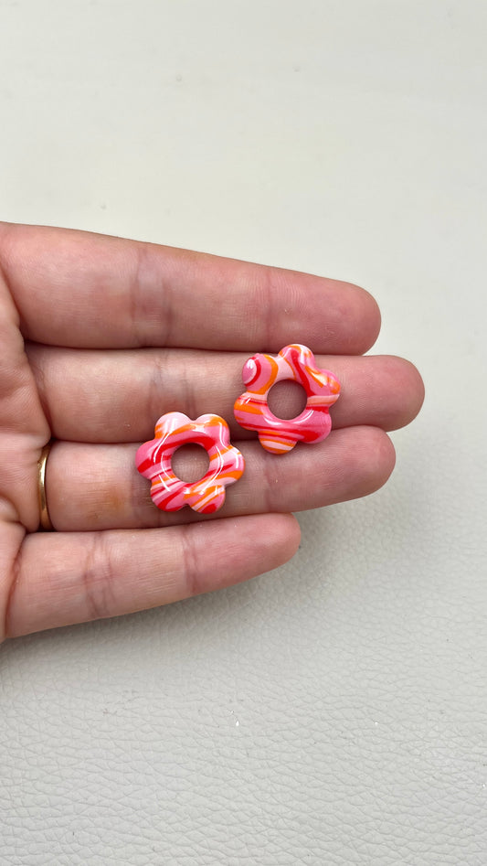 Pampilles S roses/oranges