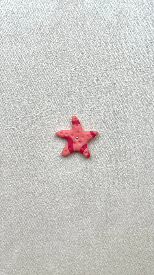 Charm étoile de mer rose