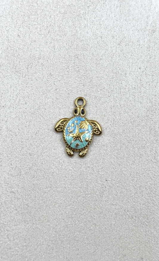 Charm tortue bleue