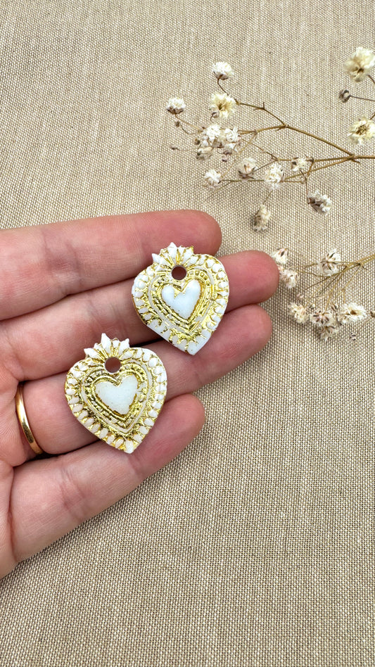 Pampilles Ex-voto blanc/or